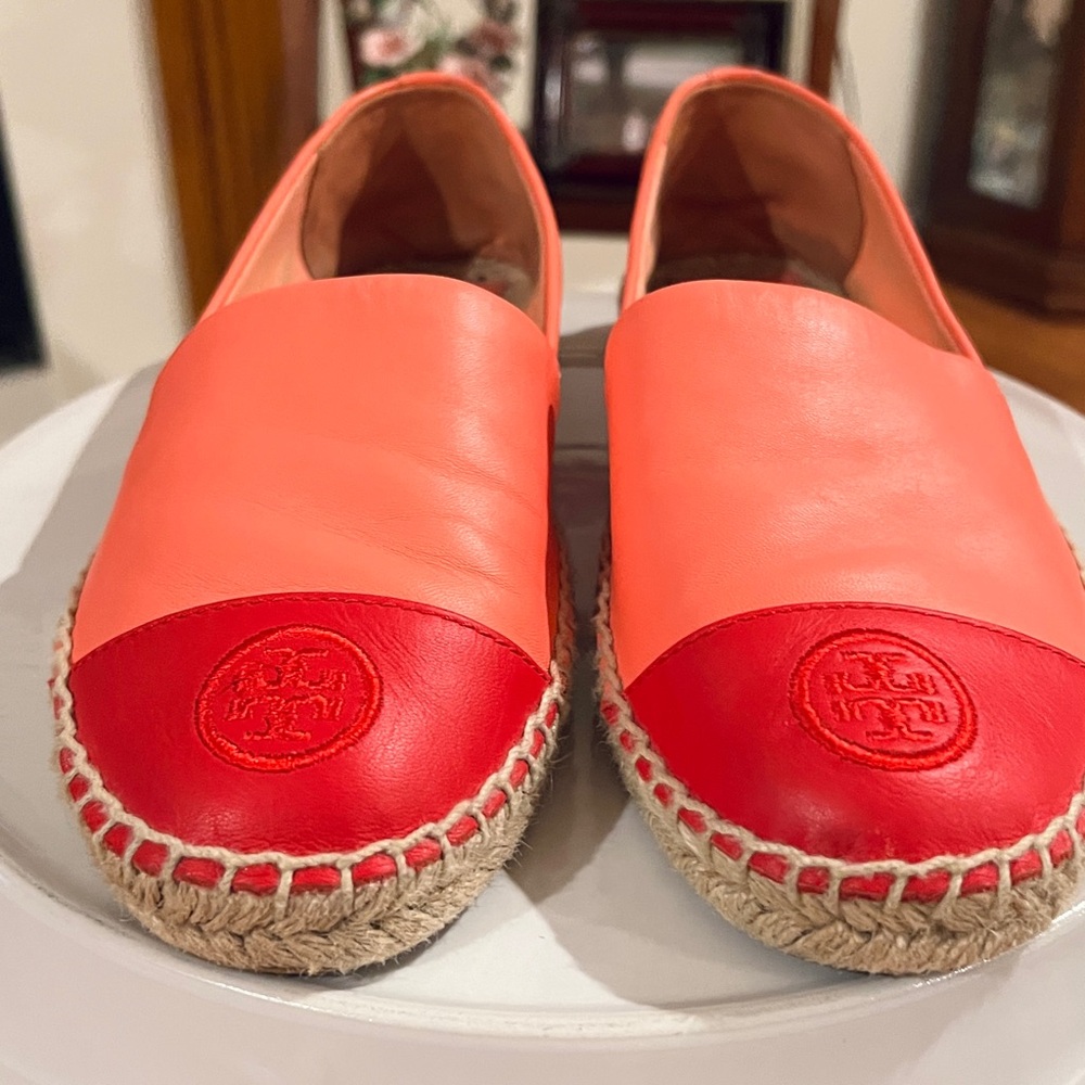 Tory Burch Color Block Leather Espadrilles - Picture 1 of 7